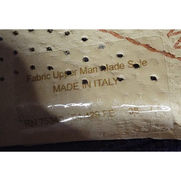 Fly Flot Navy Mesh Slide Sandals Made in Italy Anti-Shock Women's Sz 38 (US 7.5) - Picture 8 of 11